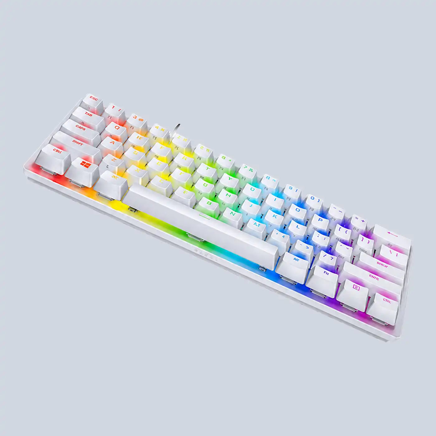 Razer Huntsman Mini 60% Optical Gaming Keyboard - Mercury White product photo