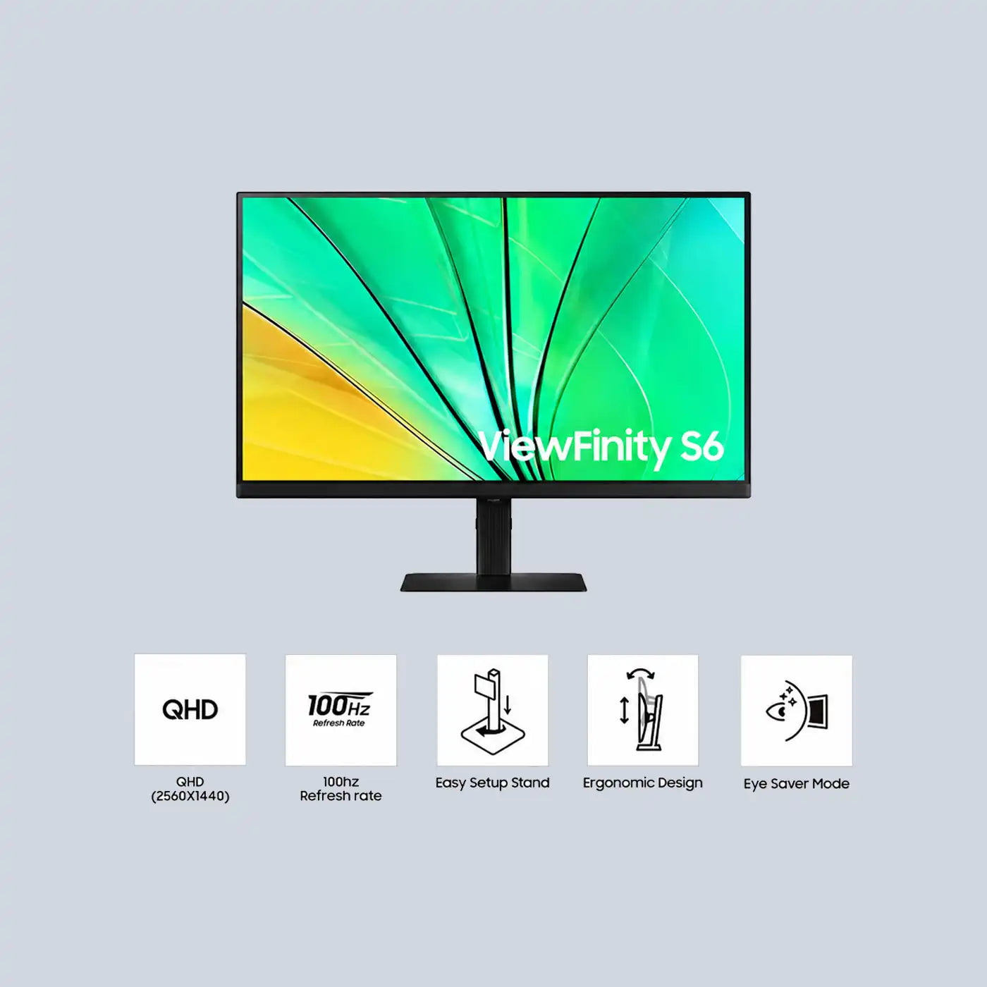 Samsung 27 Inch S60D QHD ViewFinity High Resolution Monitor product photo