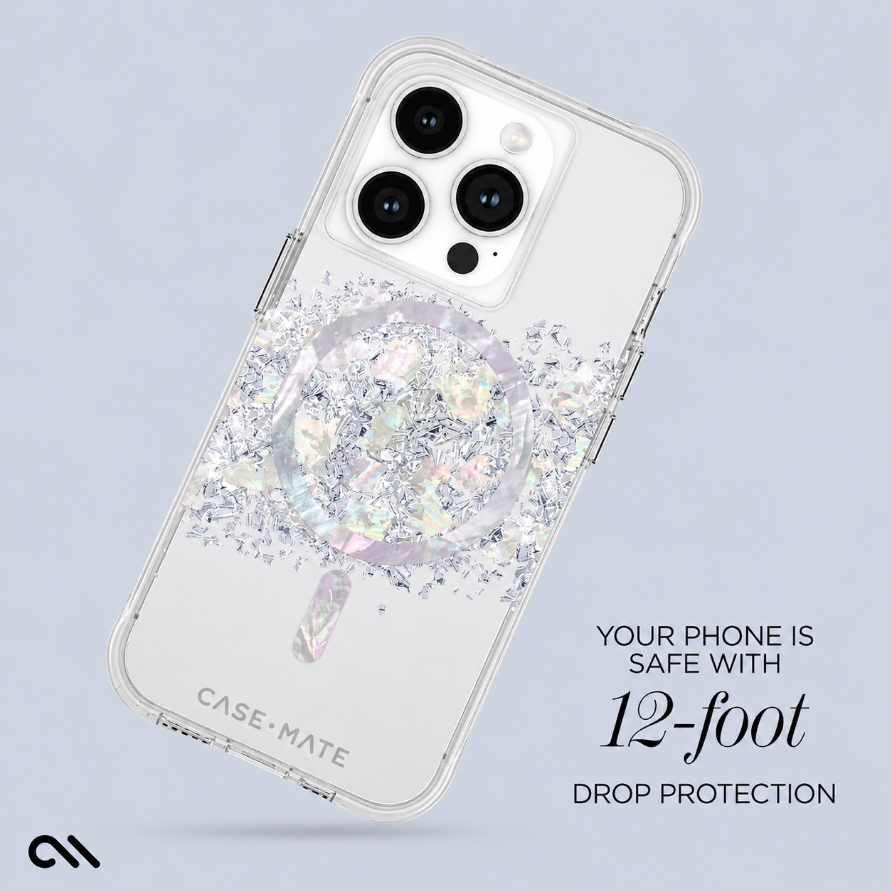 Casemate iPhone 15 Pro Case Slim Fit - Clear side view
