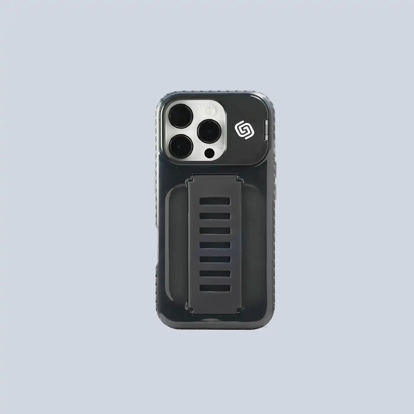 غطاء ⁦Grip2U⁩ لهاتف ⁦iPhone 16 Pro Boost Kickstand Smoky⁩