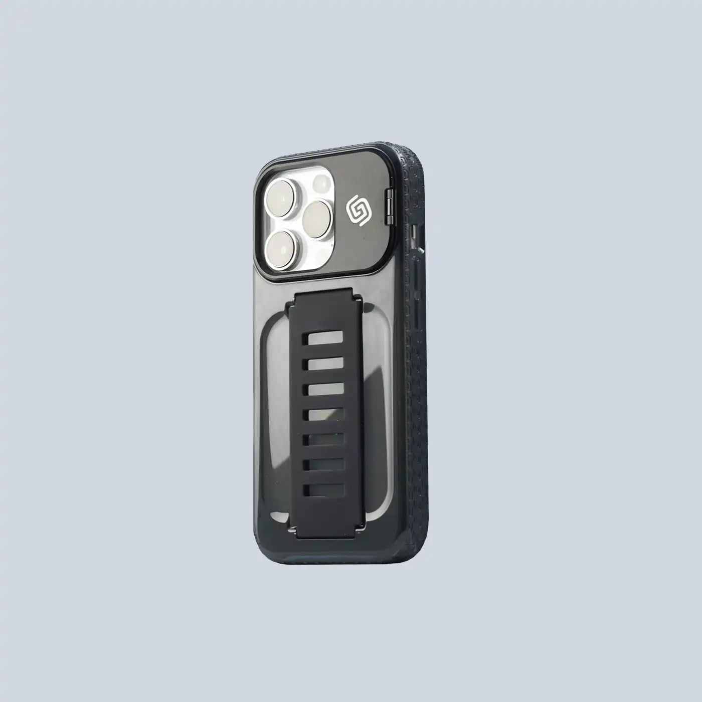 غطاء ⁦Grip2U⁩ لهاتف ⁦iPhone 16 Pro Boost Kickstand Smoky⁩