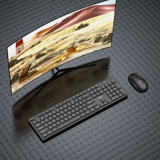 HOCO Wireless Keyboard and Mouse English Version - Black
