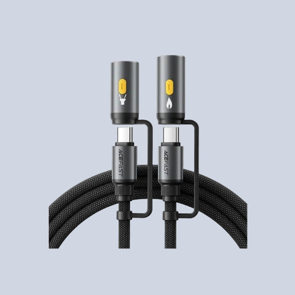 Acefast Charging Data Cable J4 USB-C LED light cigarette lighter product photo