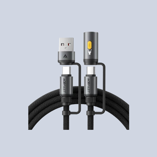 Acefast Charging Data Cable J5 USB-C to USB-A LED light 1 2M product photo