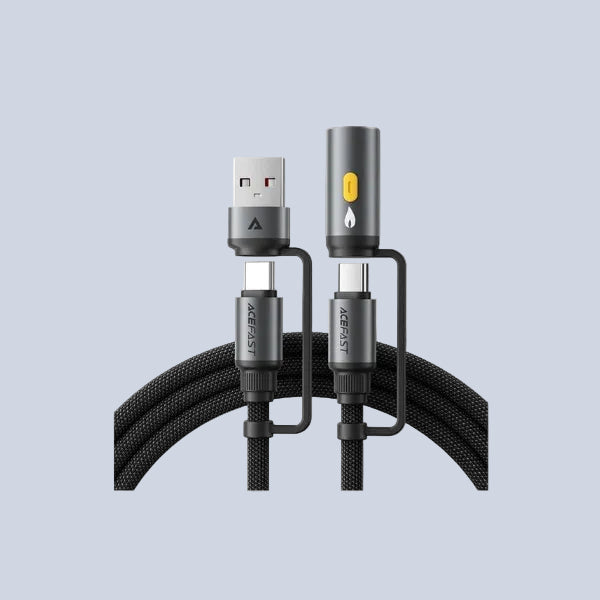 Acefast Charging Data Cable J6 USB-C to USB-A cigarette lighter 1 2M product photo