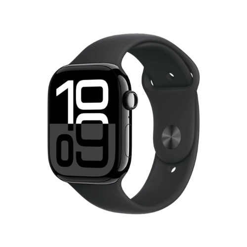 Apple Watch Series 10 GPS + Cellular 46mm Aluminum Silver Case with Sport Band (Middle East Version)