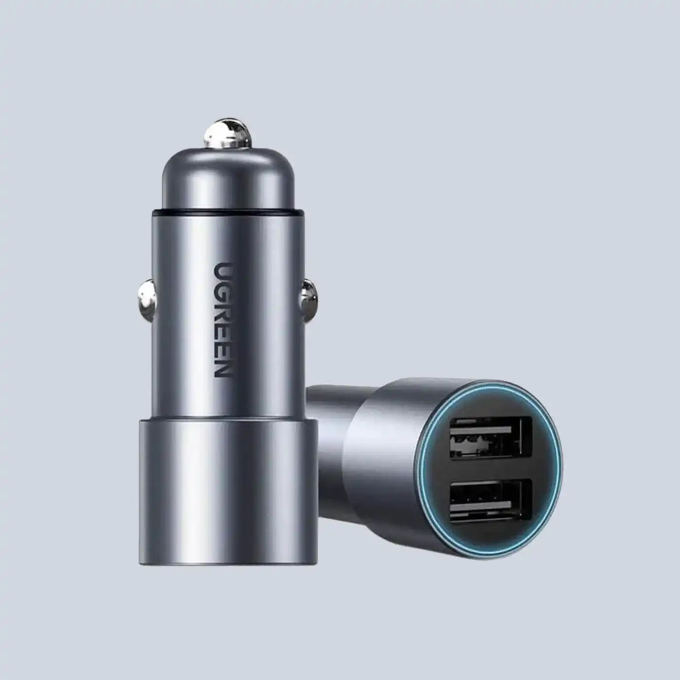 Ugreen 2USB Car Charger (24W)-Gray