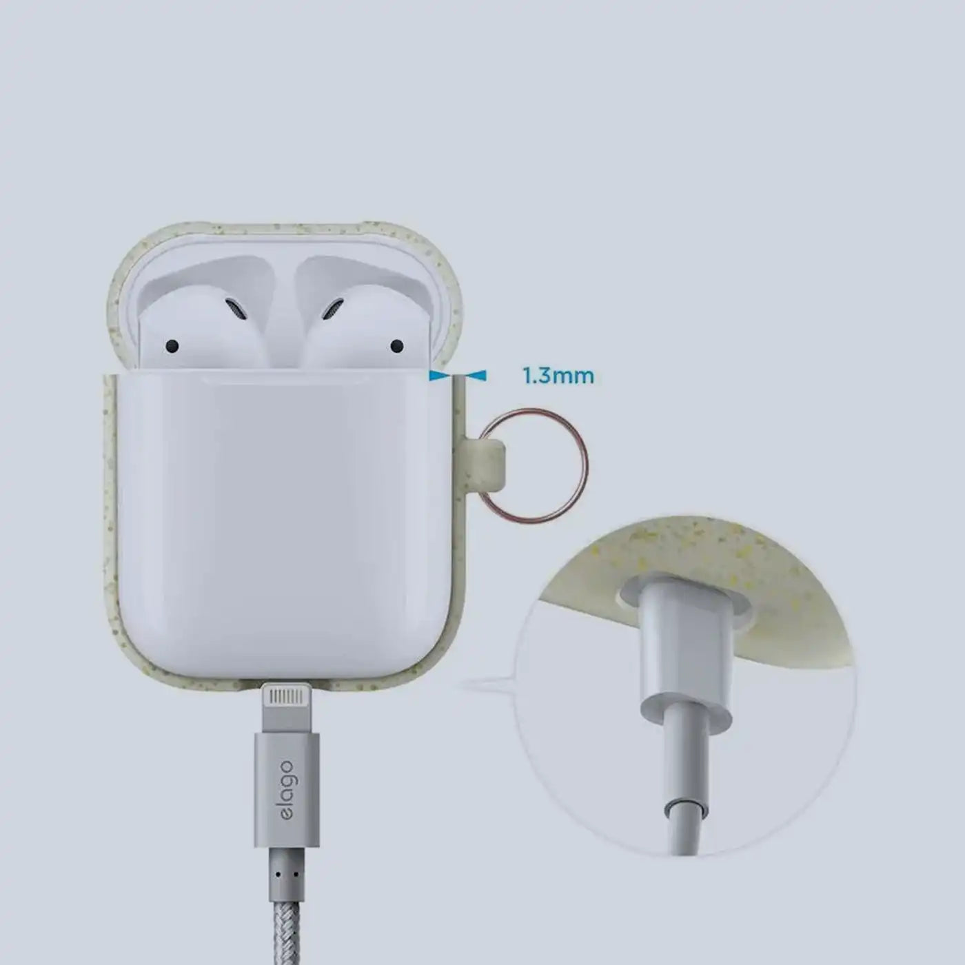 ⁦Elago AirPods Hang Case - Nightglow Gold Pearl⁩
