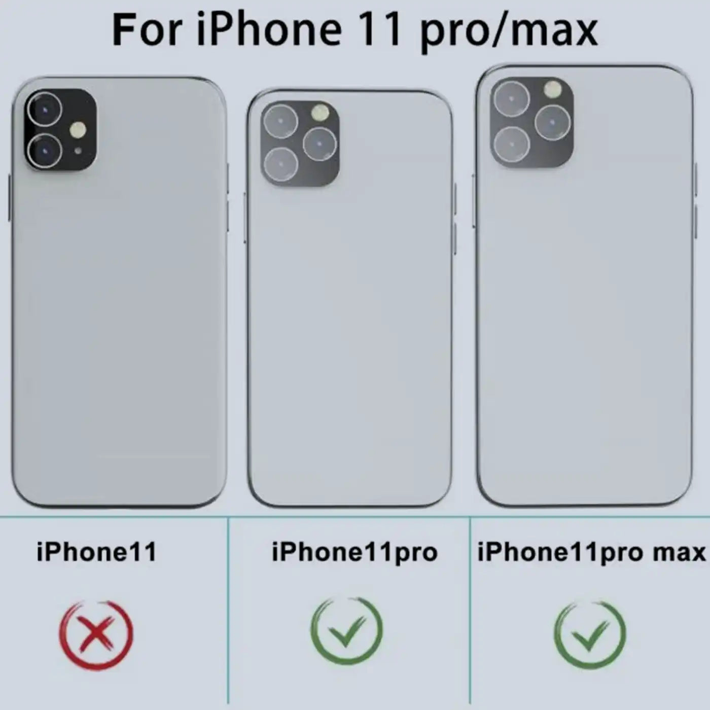 حامي عدسة الكاميرا ⁦Grip2u⁩ لجهاز ⁦iPhone 11 Pro/11 Pro Max (⁩فضي)