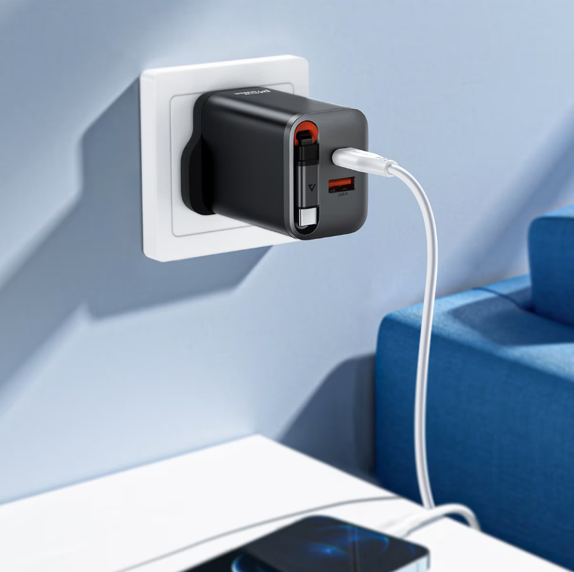 Acefast Fast Charge Wall Charger PD67W GaN (2xUSB-C+USB-A) - Black