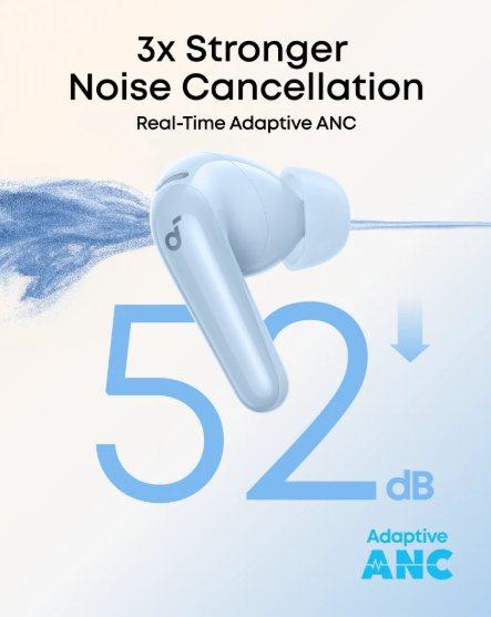 ⁦Soundcore R60i NC⁩ سماعات أذن لاسلكية بتقنية إلغاء الضوضاء – زرقاء