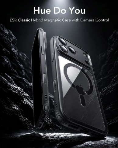ESR MagSafe Case for iPhone 18 Pro / 17 Pro – Clear Black