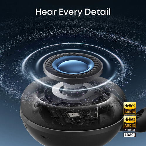 Soundcore 2 Wireless Over-Ear Headphones   – Black