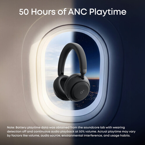 Soundcore 2 Wireless Over-Ear Headphones   – Black