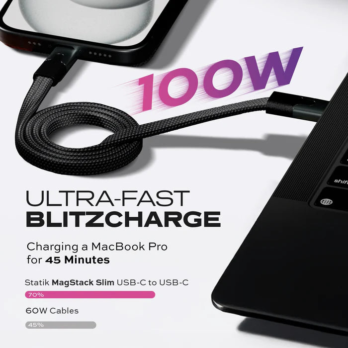 Statik MagStack Slim Pro Cable USB-C to USB-C 1M Black additional product image