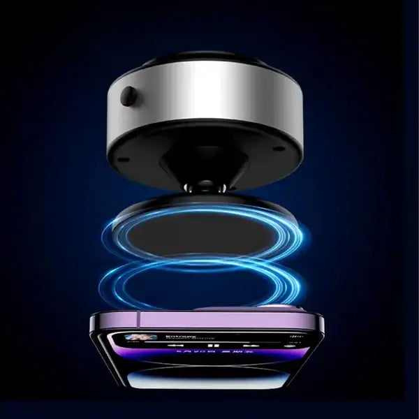 Automobile 360° Rotating Magnetic Vacuum Suction Mount Black product photo