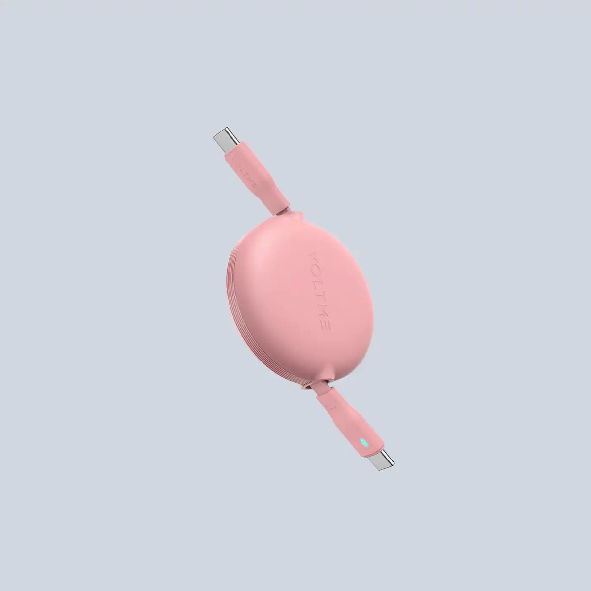 Voltme Powerlink YoYo Cable 5A 1.0M Retractable Type C to Type C -Pink