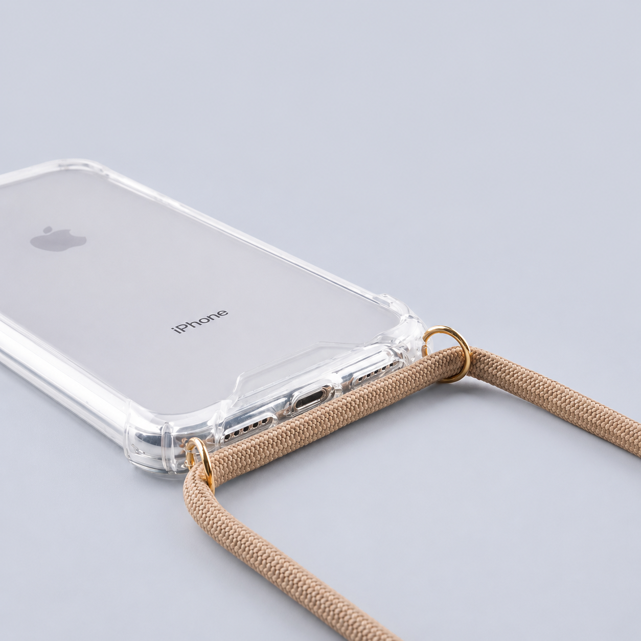 Lookabe Mobile Case + Neck lace - Gold Nude