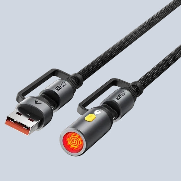 Acefast Charging Data Cable J6 USB-C to USB-A cigarette lighter 1 2M product photo