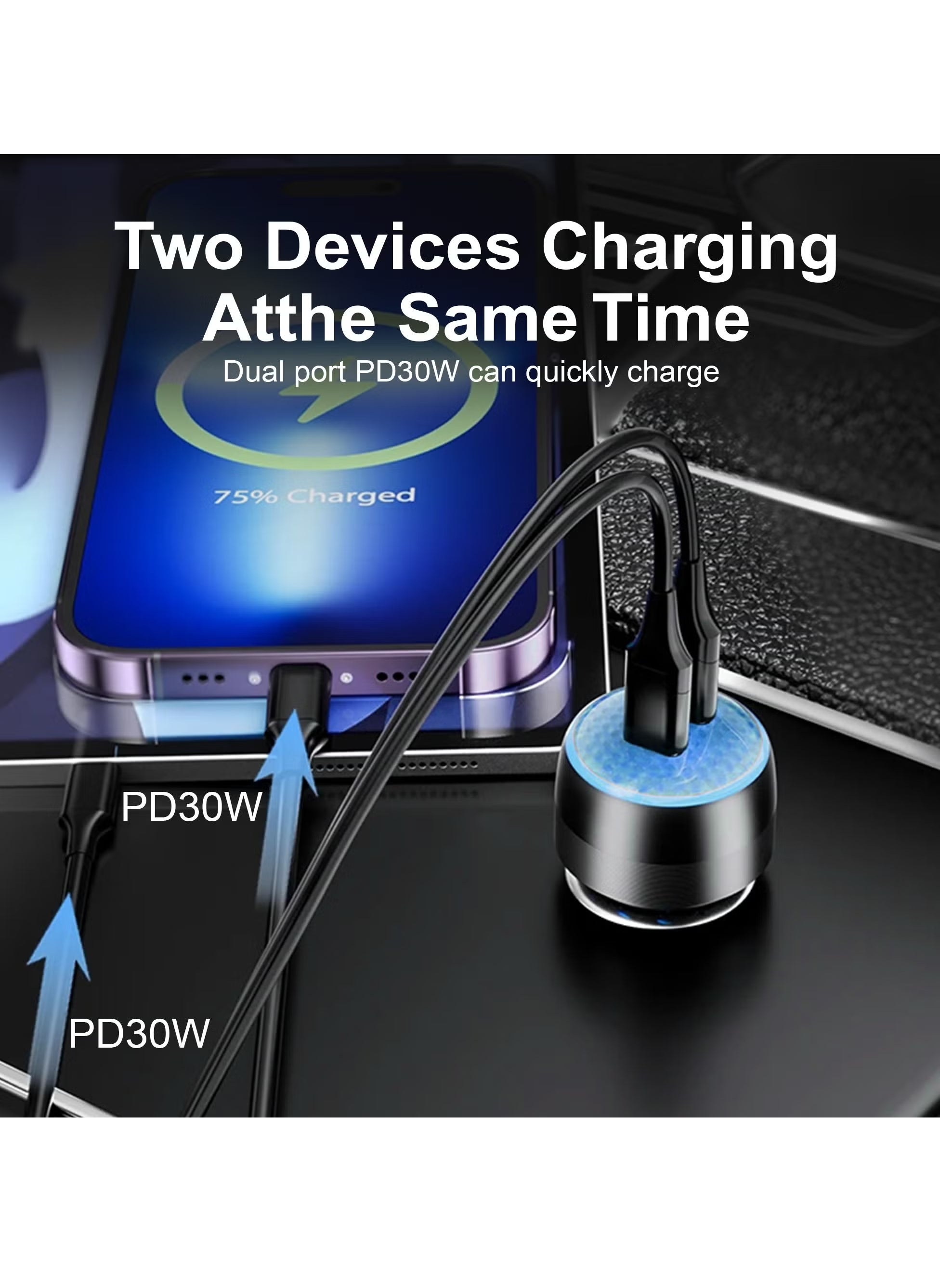 Brave 60W 2Port PD Car Charger product photo