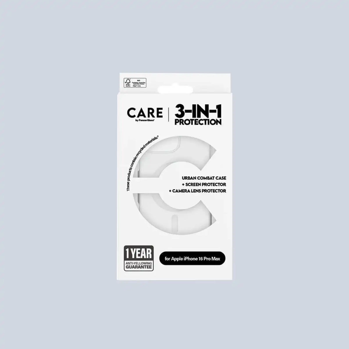 ⁦PanzerGlass CARE Flagship 3-in-1 Bundle iPhone 16 Pro Max⁩