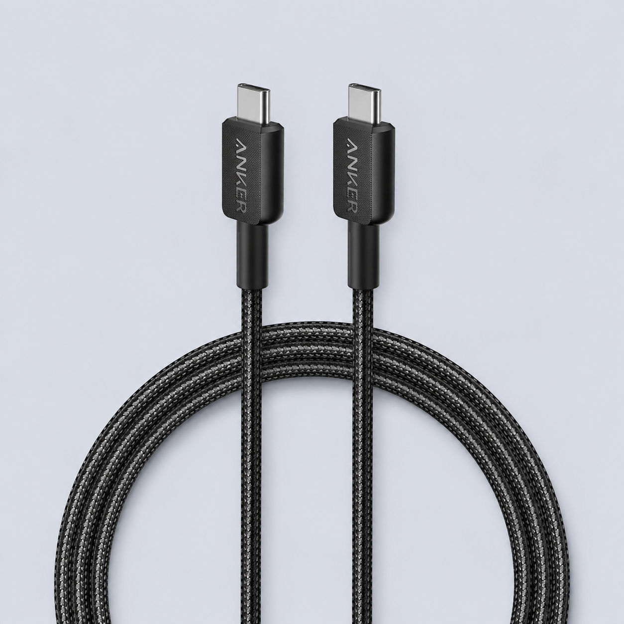 Anker USB-C to USB-C Cable – 60W – 6ft / 1.8M – Braided - Black