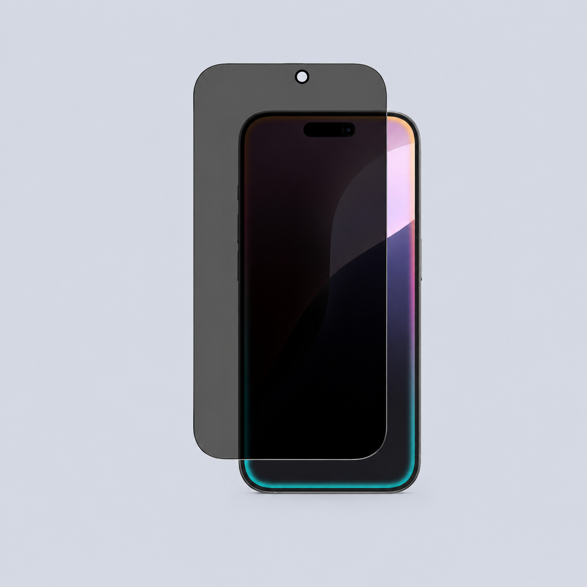 AmazingThing IPHONE 16 PRO 6.3 2.75D FULLY COVERED DUST FILTER TITAN - PRIVACY GLASS