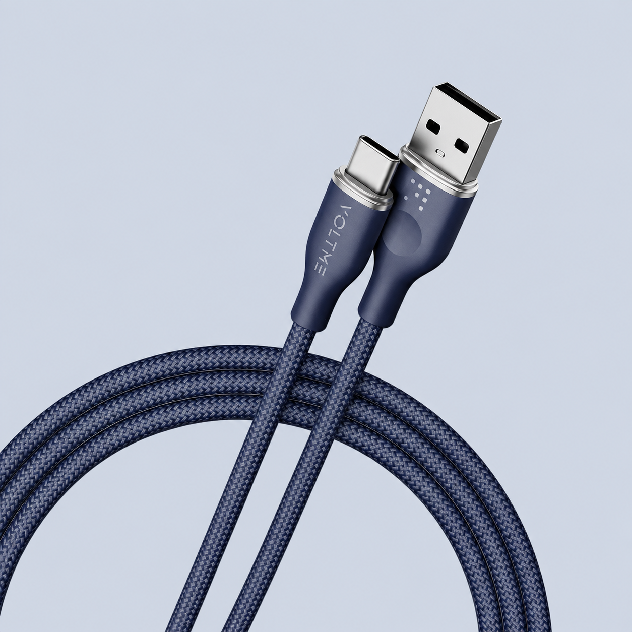 كابل ⁦Voltme PowerLink RUGG USB-A⁩ إلى ⁦USB-C 60W / 1⁩م – أزرق
