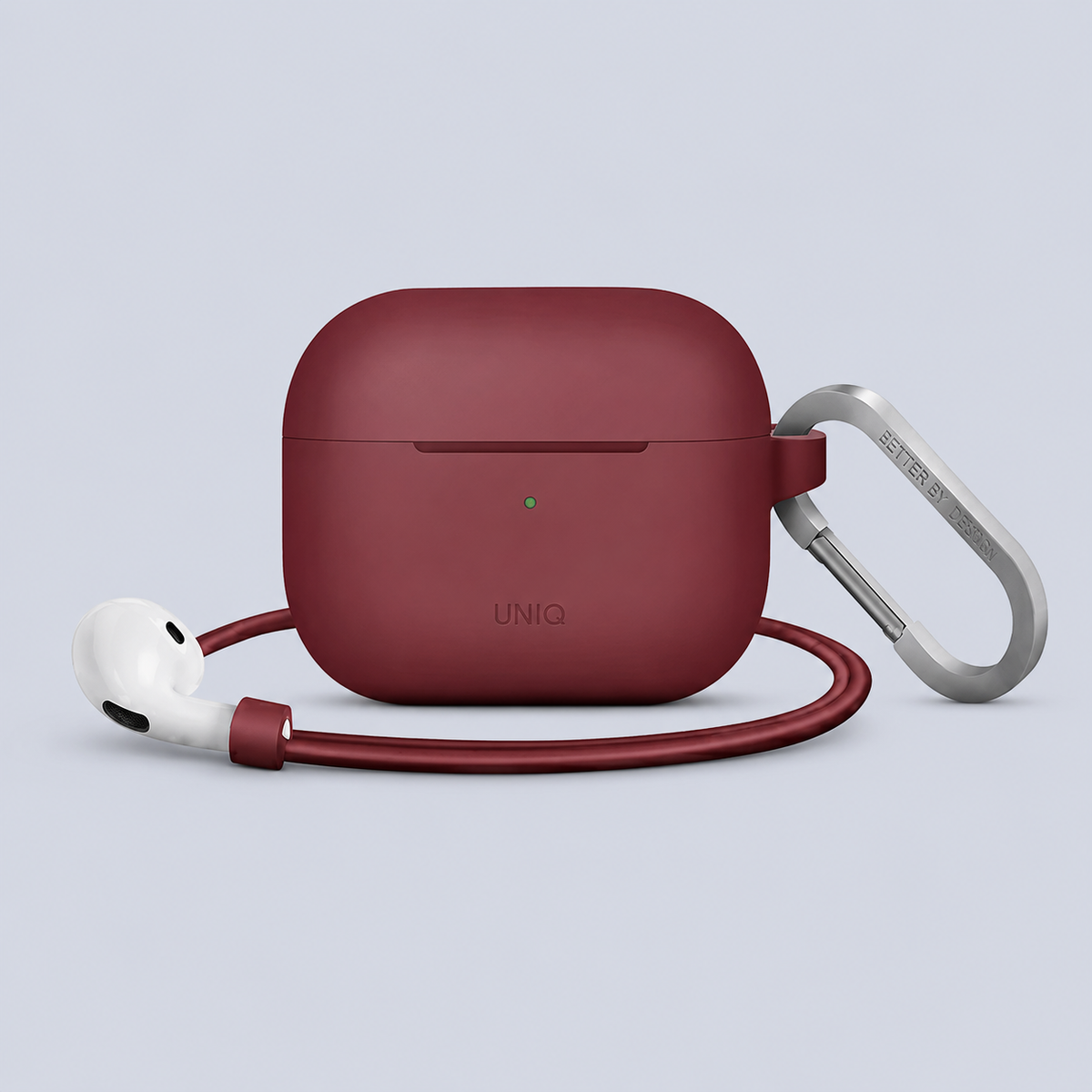 حافظة سيليكون ⁦Uniq Airpods⁩ الجيل الثالث - بورغندي