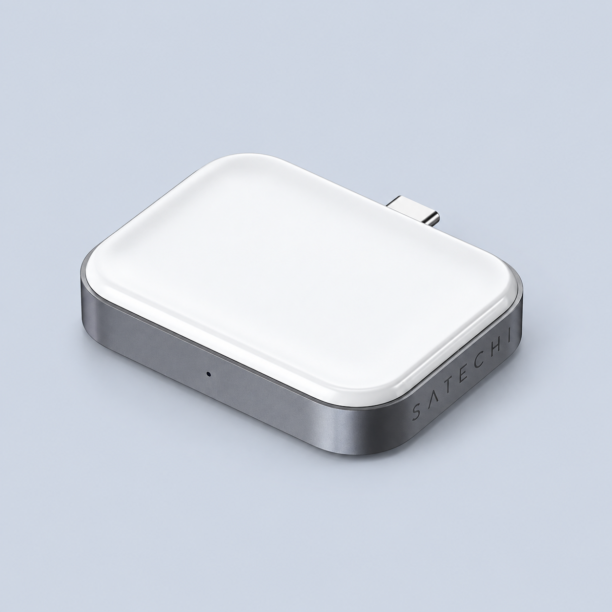⁦Satechi USB-C Wireless Charging Dock - Gray/White⁩