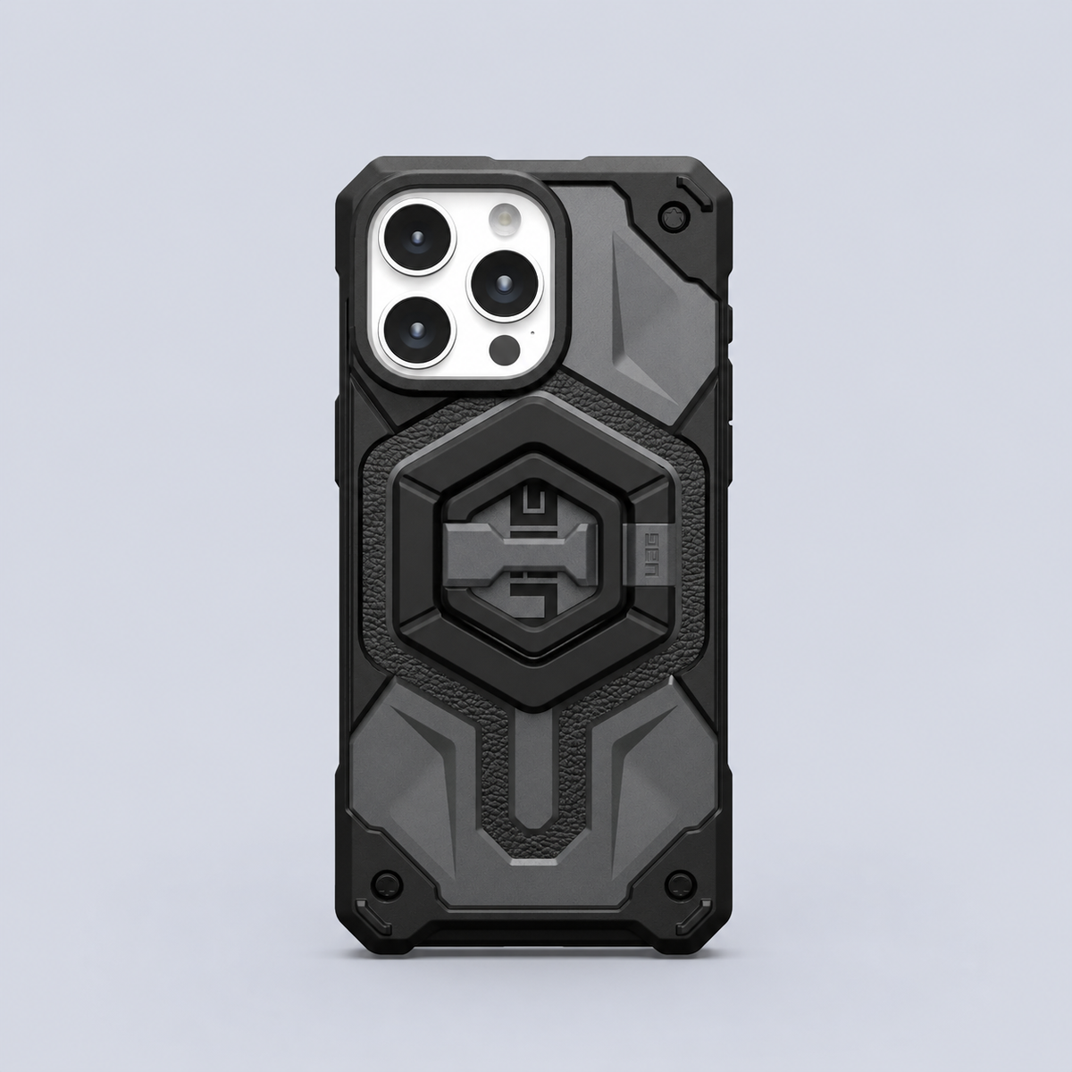 ⁦UAG Magnetic Phone Ring Stand⁩ باللون الأسود/الفضي