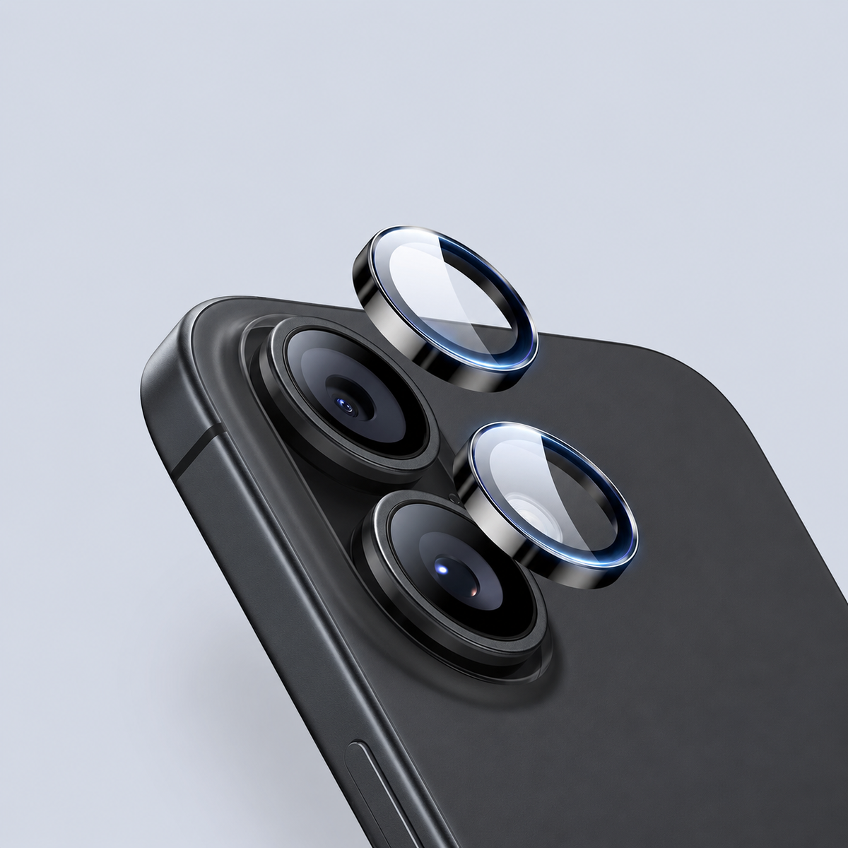 ⁦ESR Armorite Camera Lens Protector⁩ لـ ⁦iPhone 17/16/16 Plus -⁩ أسود