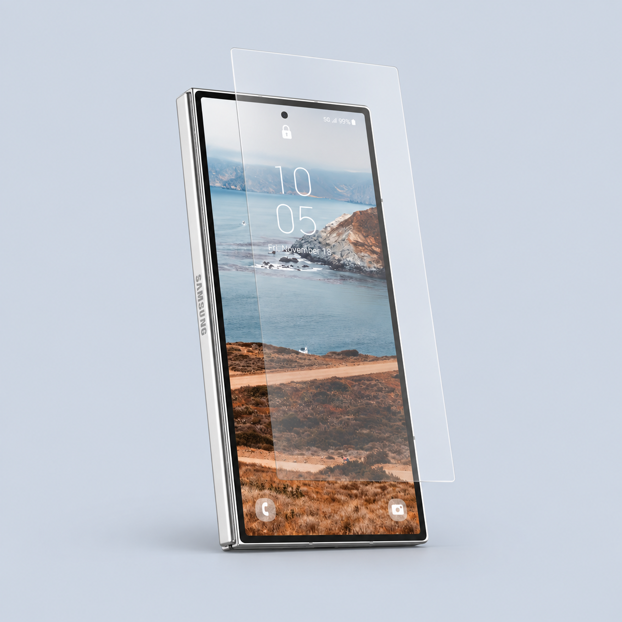 ⁦UAG Glass Shield⁩ لـ ⁦Samsung Galaxy Z Fold8 Ultra - Ultra Clear HD⁩