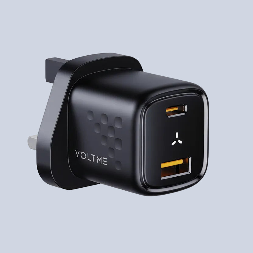Voltme Revo 30 Duo CA USB C Wall Charger 30W Black