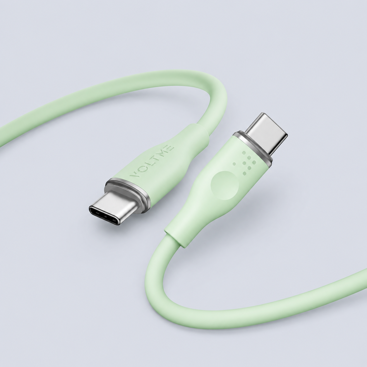 ⁦Voltme PowerLink MOSS USB-C to USB-C Cable⁩ – ⁦100W⁩ – ⁦1.8M⁩ – ⁦Green⁩