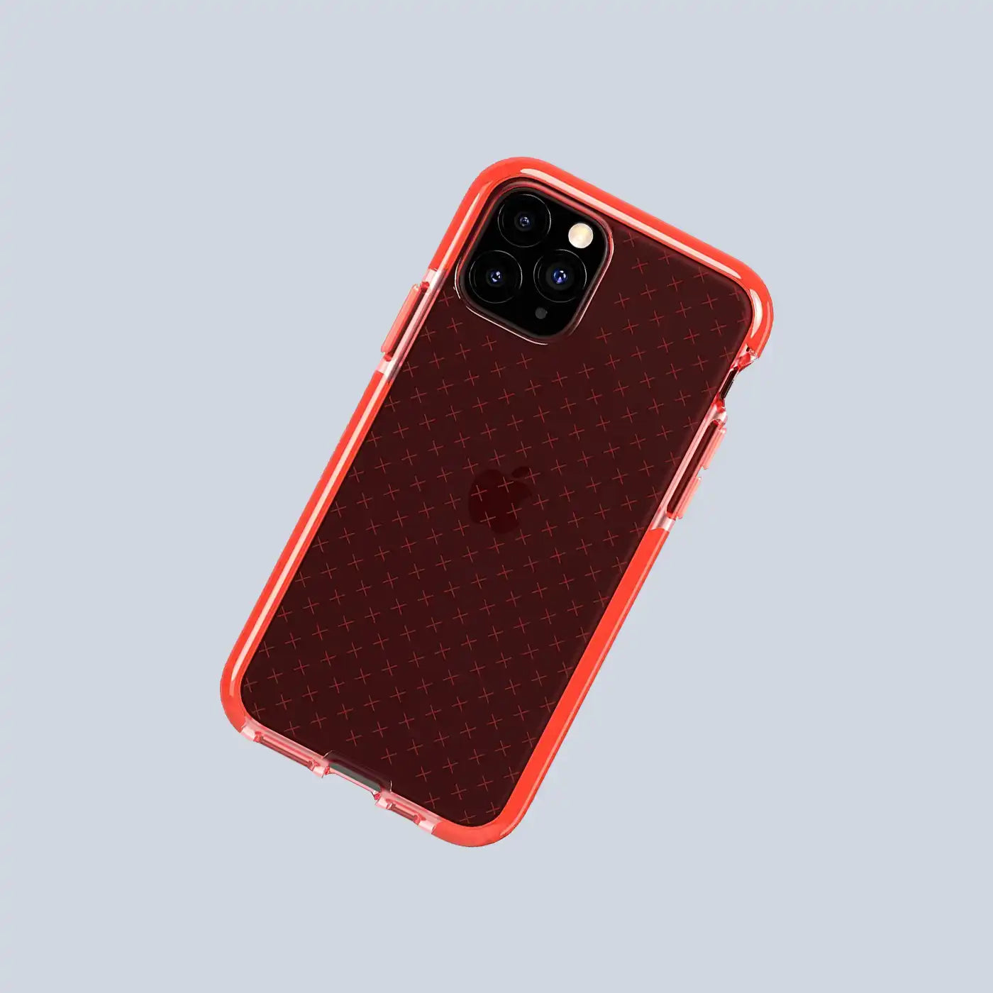 حافظة ⁦Tech21 Evo Check⁩ لهاتف ⁦iPhone 11 Pro -⁩ أحمر شفاف
