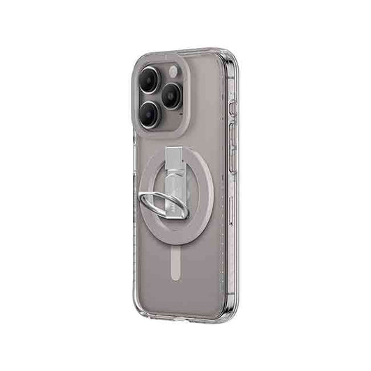 AmazingThing iPhone 15 Pro Titan Pro Magnetic Case Grip Ring Set -Clear
