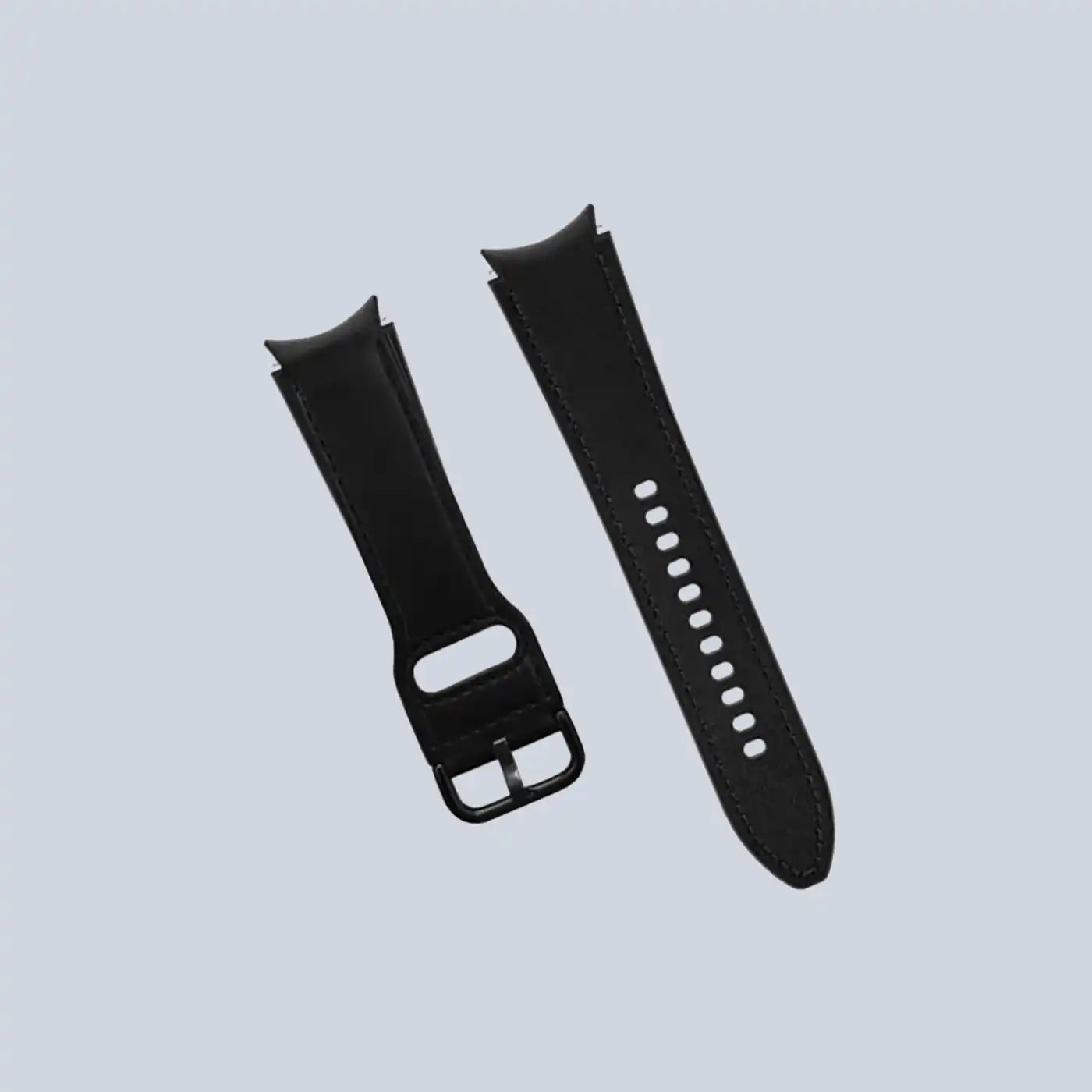حزام جلد ⁦Puro Galaxy Watch4/4 Classic -⁩ أسود