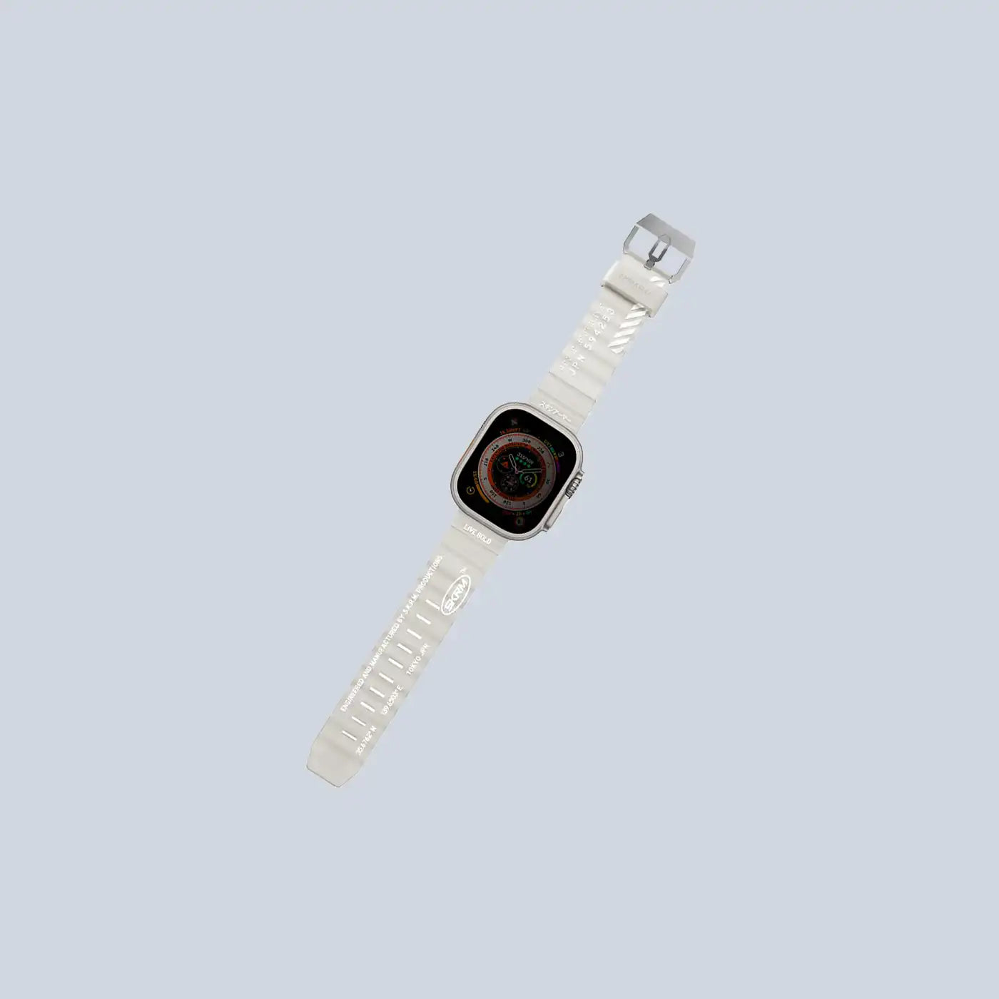 سوار ⁦Skinarma Apple Watch Ultra Shokku 49mm - Frost⁩
