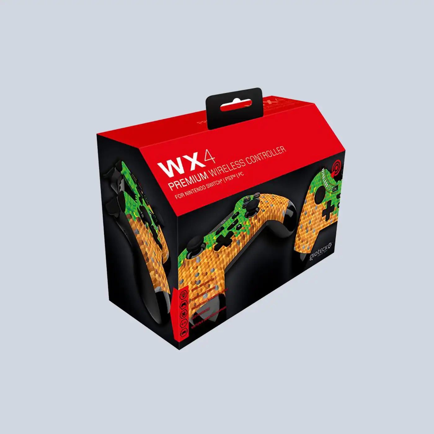 ⁦Gioteck - WX4⁩ وحدة تحكم لاسلكية ⁦Premium⁩ "⁦Cubes⁩" لنينتندو سويتش، ⁦PS3⁩ و⁦PC⁩