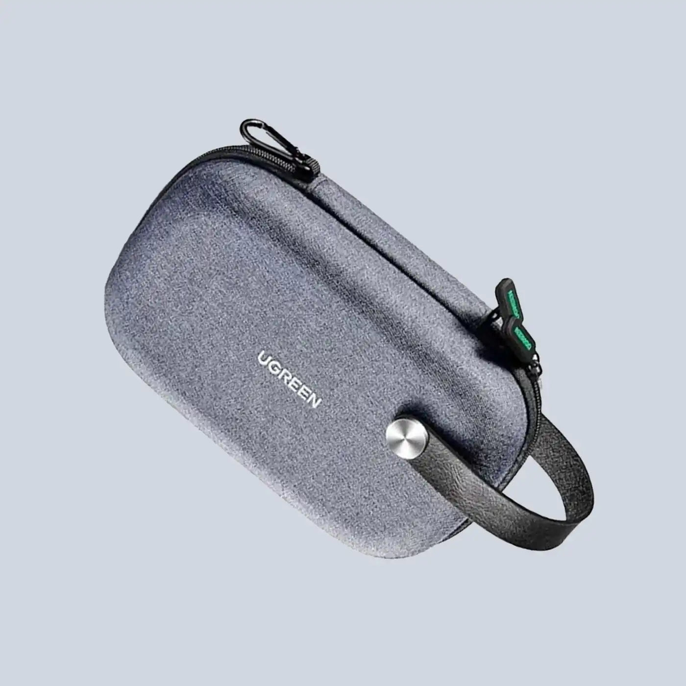 UGREEN Travel Carry Hard Case Cable Tidy Storage Box Pouch grey