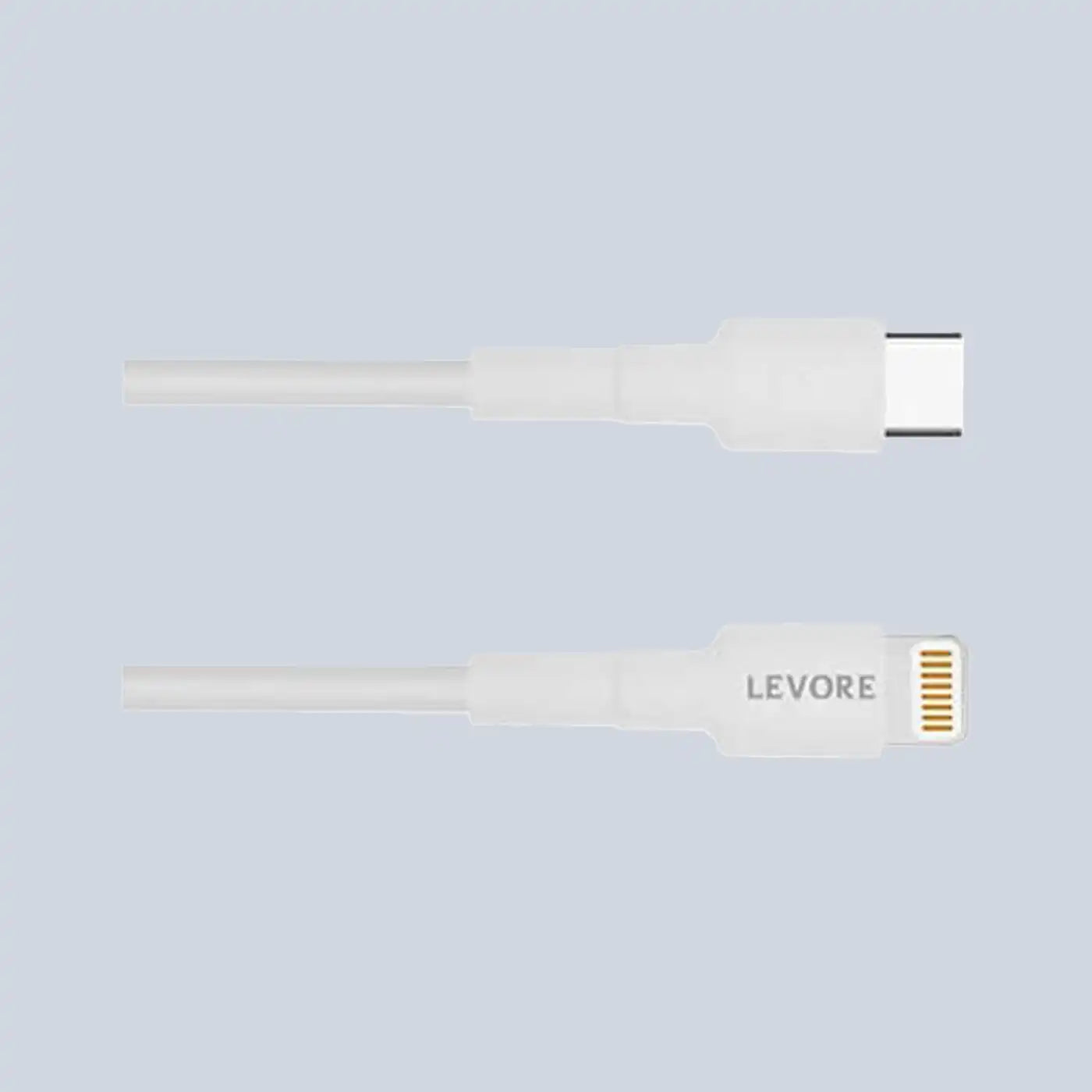 Levore USB-C to Lightning Cable, MFI Certified, 20W, 1.8M - White