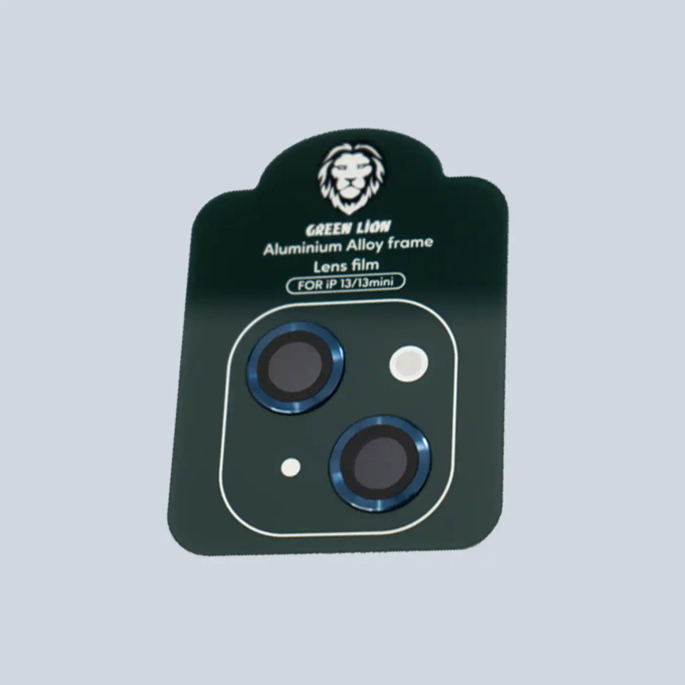 ⁦Green Lion iPhone 13/13 Mini Iron Camera Lens Anti Glare - Blue⁩