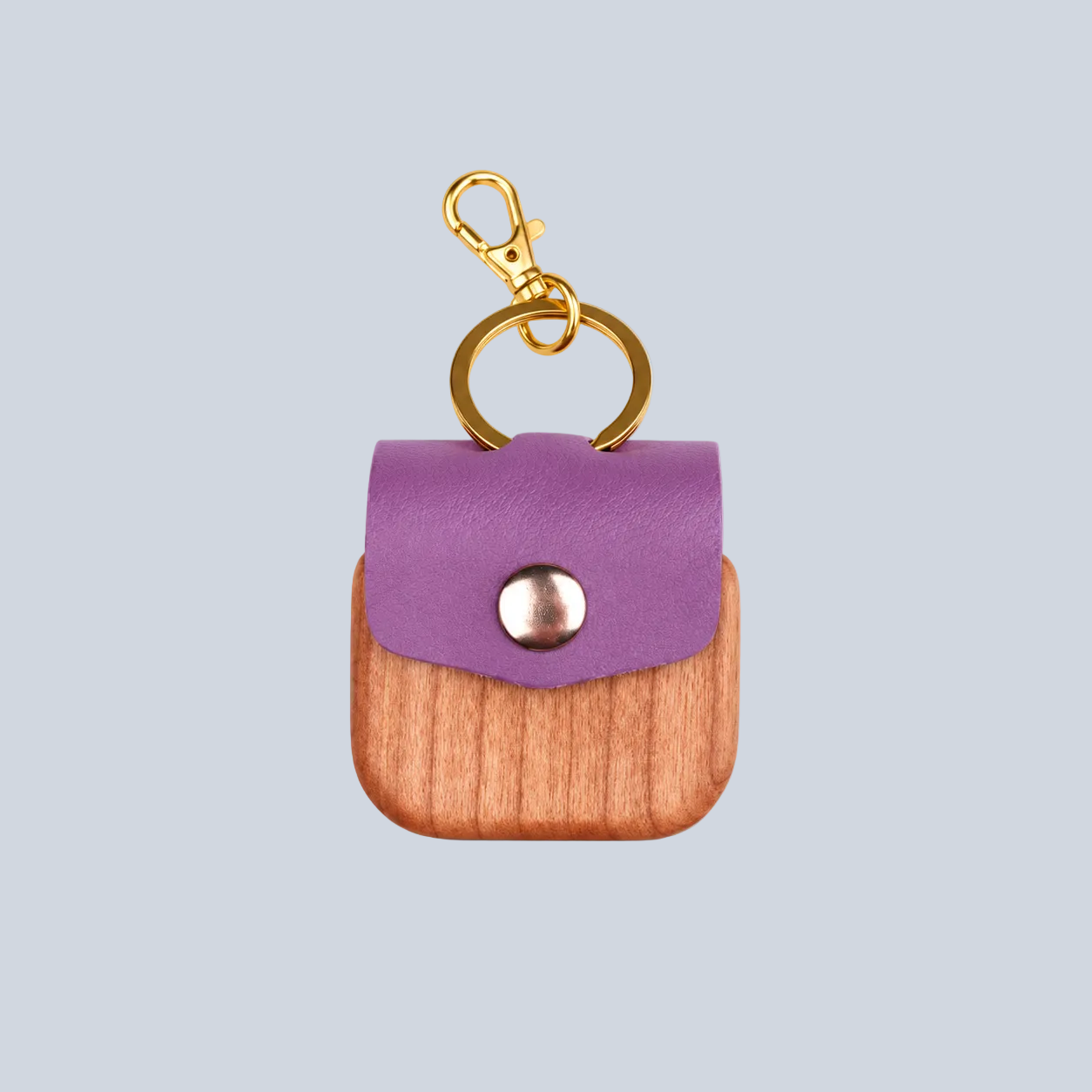 Elegant Wood Airpods Case - pink