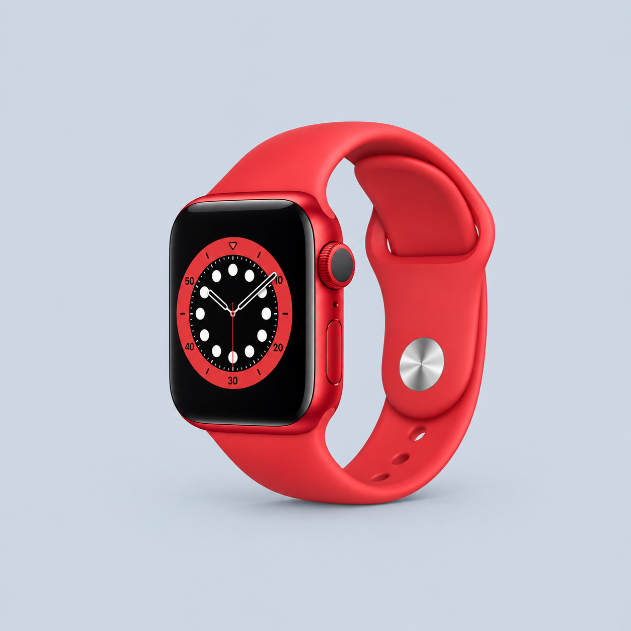 Apple watch strap  44mm Red Sport Band