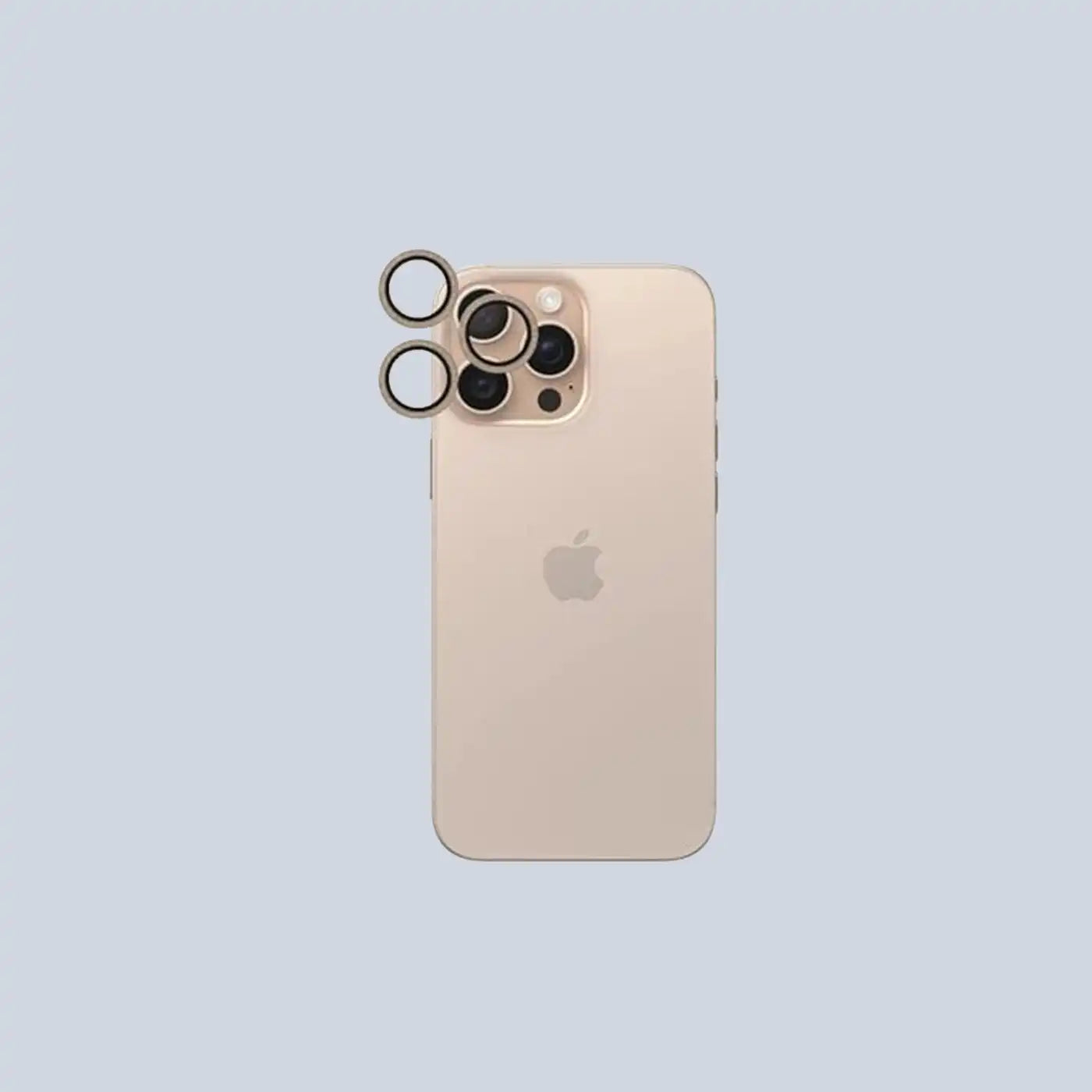 ⁦PanzerGlass⁩® ⁦SAFE.⁩ حماية عدسة الكاميرا باللون الذهبي اللامع | ⁦iPhone 16 Pro⁩ و⁦16 Pro Max⁩