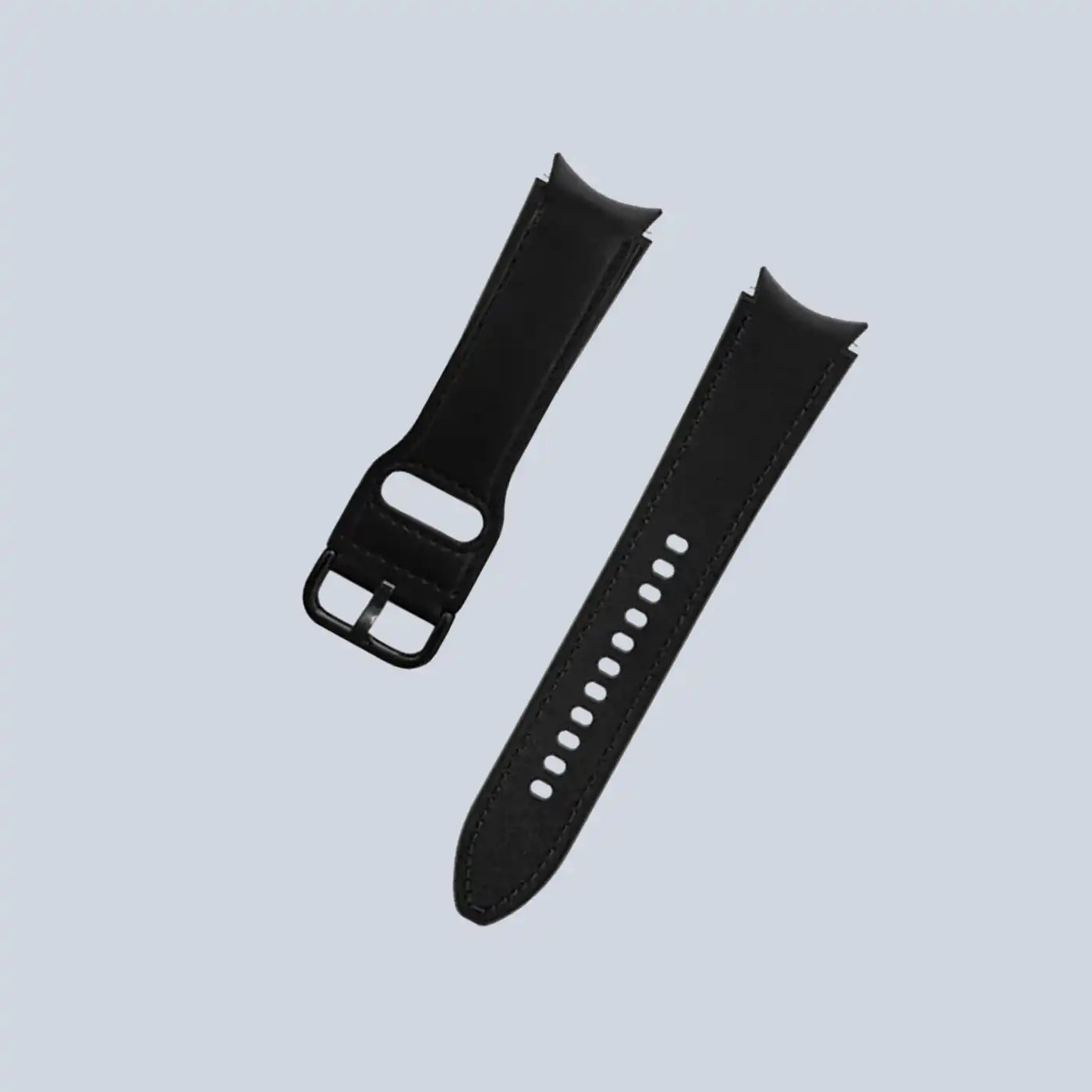 حزام جلد ⁦Puro Galaxy Watch4/4 Classic -⁩ أسود