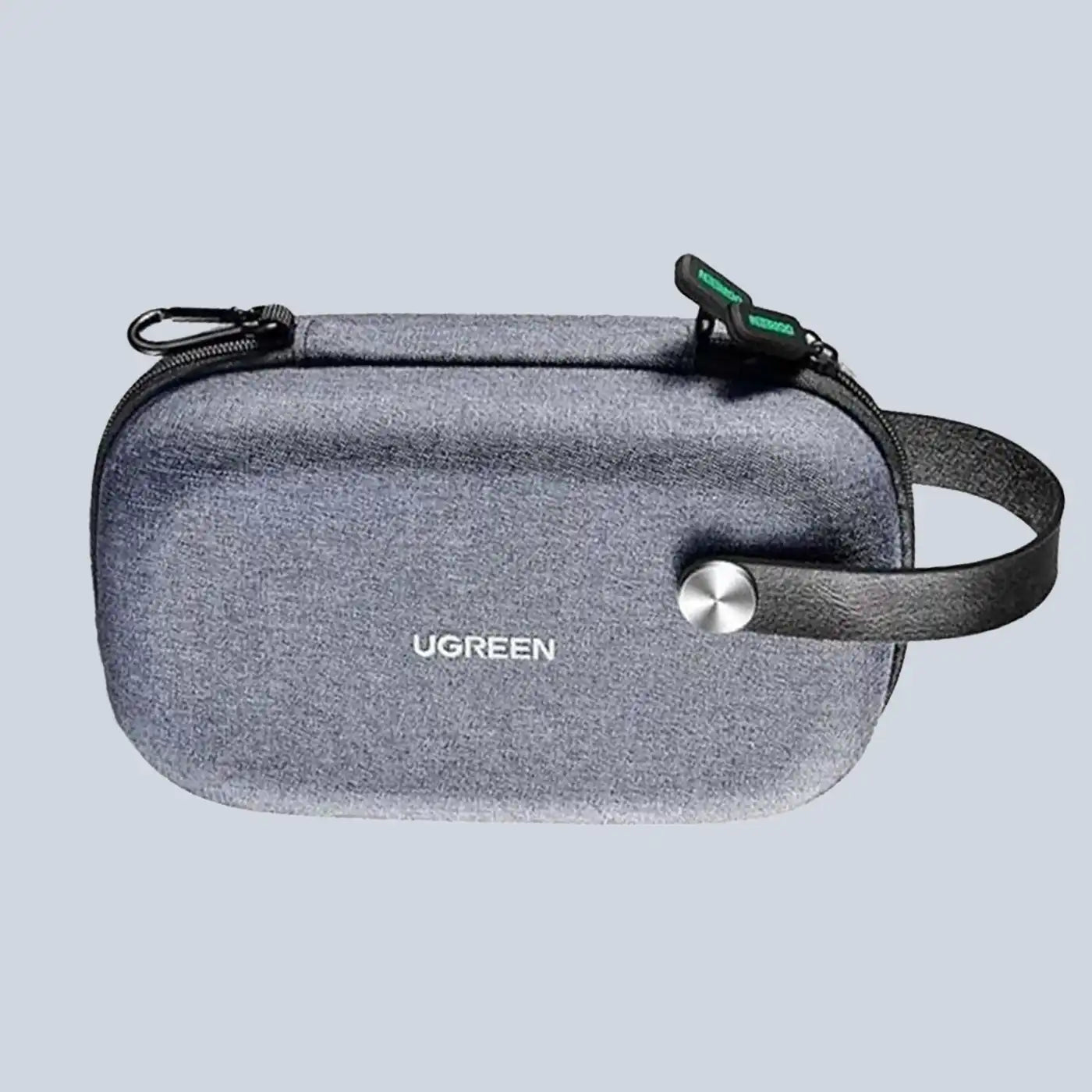 UGREEN Travel Carry Hard Case Cable Tidy Storage Box Pouch grey