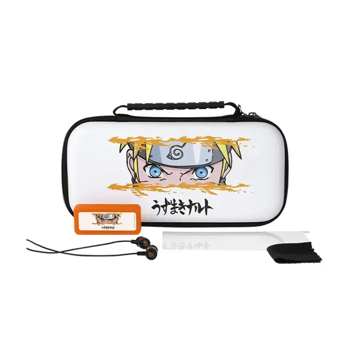 KONIX Naruto Shippuden Starter Kit case storage box screen protector headphones