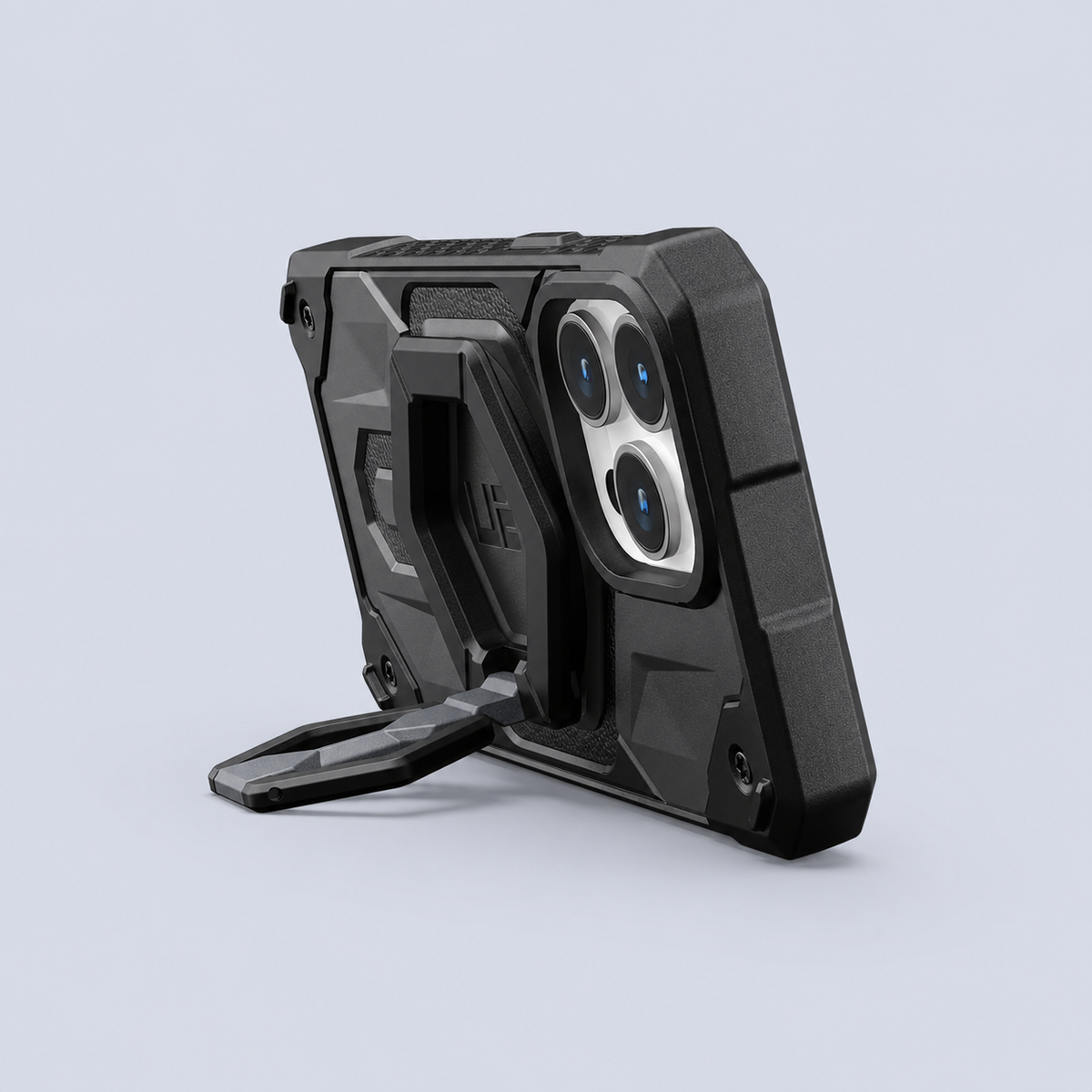 ⁦UAG Magnetic Phone Ring Stand⁩ باللون الأسود/الفضي